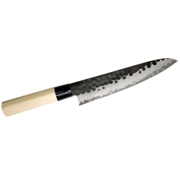 Μαχαίρι Chef Hammered F-1115 21cm Silver-Natural Tojiro Ατσάλι,Ξύλο