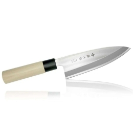 Μαχαίρι Deba Japanese MV F-1055 18cm Natural-Chrome Tojiro Ατσάλι,Ξύλο
