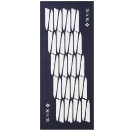 Πετσέτα Κουζίνας Tenugui F-376 Blue-White Tojiro 86x35cm 100% Βαμβάκι