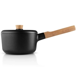 Κατσαρολάκι Γάλακτος Αντικολλητικό Nordic Kitchen 280216 Φ16x13cm 1,5lt Natural-Black Eva Solo 16 cm Ξύλο,Αλουμίνιο