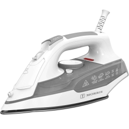 Σίδερο Ατμού Με Κεραμική Πλάκα MSI-6542 240ml 2200W White-Grey Morris