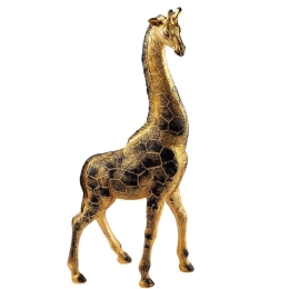 Διακοσμητική Καμηλοπάρδαλη Giraffe 565TNL1197 20x8x45cm Gold Aberto Design Πολυέστερ