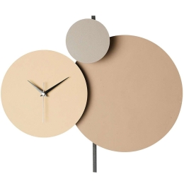 Ρολόι Τοίχου Pavimento 902LMN1107 48x44cm Multi-Beige Wallity Μέταλλο