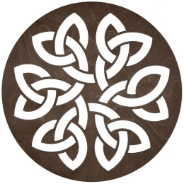 Σουπλά Lugh (Σετ 4Τμχ) 790PYN1119 36x36cm Wenge Hermia Ξύλο