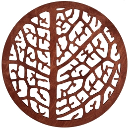 Σουπλά Coral (Σετ 4Τμχ) 790PYN1104 36x36cm Cherry Hermia Ξύλο