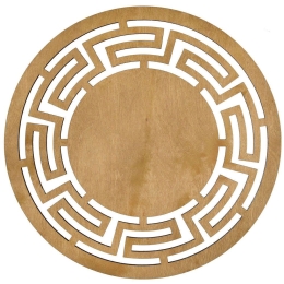 Σουπλά Labyrinth (Σετ 4Τμχ) 790PYN1113 36x36cm Honey Hermia Ξύλο
