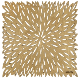 Σουπλά Pointy (Σετ 4Τμχ) 790PYN1133 36x36cm Honey Hermia Ξύλο