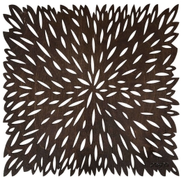 Σουπλά Pointy (Σετ 4Τμχ) 790PYN1135 36x36cm Wenge Hermia Ξύλο