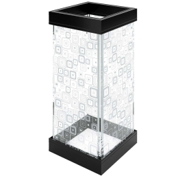 Φωτιστικό Επιτραπέζιο Retro 630ARN1148 17,5x17,5x44,5cm Led 1300lm 18W 3000K Clear-Black Opviq