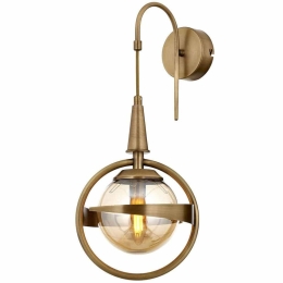 Φωτιστικό Τοίχου - Απλίκα 301AUR1501 Φ25x50cm 1xE14 40W Gold Opviq