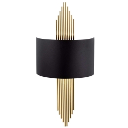 Φωτιστικό Τοίχου - Απλίκα 892OPV1345 35x10x75cm E27 40W Black-Gold Opviq