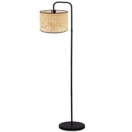 Φωτιστικό Δαπέδου 780SGN3551 Φ28x150cm E27 60W Natural-Black Opviq