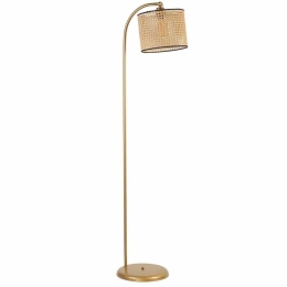 Φωτιστικό Δαπέδου Azra 941RTN1348 Φ30x154cm E27 60W Gold-Natural Opviq