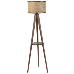 Φωτιστικό Δαπέδου Gizem 941RTN1406 Φ50x155cm E27 60W Natural-Walnut Opviq