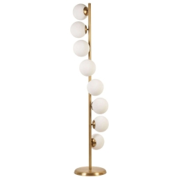 Φωτιστικό Δαπέδου Simay 941RTN1313 Φ30x155cm E27 60W Gold-White Opviq