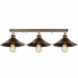 Φωτιστικό Οροφής - Πλαφονιέρα Berceste 525NOR1303 80x24x16cm 3xE27 40W Gold Opviq