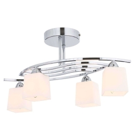 Φωτιστικό Οροφής - Πλαφονιέρα 683AVN1106 63x30x31cm 4xE14 4W Chrome Opviq