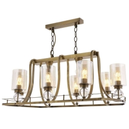 Φωτιστικό Οροφής - Ράγα 683AVN1117 89x50x70cm 8xE27 6W Gold Opviq