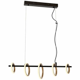 Φωτιστικό Οροφής - Ράγα 683AVN1380 80x20x100cm 5xLed 6500K 6W Black-Gold Opviq