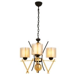 Φωτιστικό Οροφής 301AUR1229 Φ50x90cm 3xE27 60W Gold Opviq