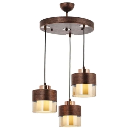 Φωτιστικό Οροφής 683AVN1424 Φ40x75cm 3xE27 60W Copper Opviq