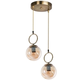 Φωτιστικό Οροφής Morino 846STL2811 Φ25x70cm E27 60W Gold Opviq