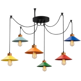 Φωτιστικό Οροφής Manavgat 525NOR1269 Φ144x100cm 6xE27 40W Multi Opviq