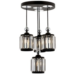 Φωτιστικό Οροφής 301AUR1274 Φ35x80cm 4xE27 60W Black Opviq