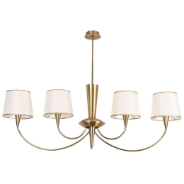 Φωτιστικό Οροφής Pardo 892OPV1403 118x20x83cm 4xE27 40W Gold-White Opviq