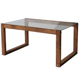 Τραπέζι Σαλονιού Via 552NOS2226 85x55x40cm Walnut