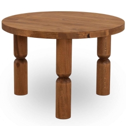 Τραπεζάκι Βοηθητικό Ida 552NOS2387 60x60x40cm Light Walnut