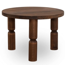 Τραπεζάκι Βοηθητικό Ida 552NOS2388 60x60x40cm Walnut
