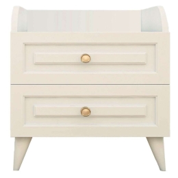 Κομοδίνο Tango 601125GLN1183 45x37x56cm White