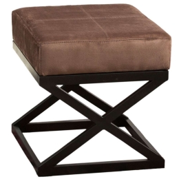 Σκαμπό Imle 591GRC1139 45x45x45cm Brown