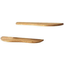 Ράφια Τοίχου Wavy (Σετ 2Τμχ) 552NOS2442 100x25cm Oak