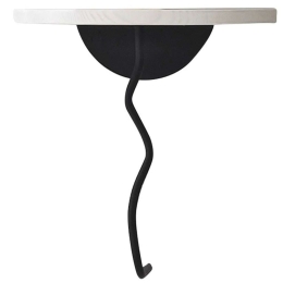 Ράφι Τοίχου Leo 552NOS2449 35x35cm White-Black