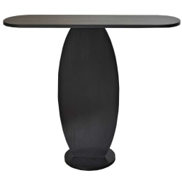 Κονσόλα Ellittica 552NOS1911 100x30x81cm Anthracite Μοριοσανίδα, Μελαμίνη