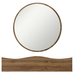 Κονσόλα Με Καθρέπτη Princesse 552NOS2369 82x30x15cm Walnut Μοριοσανίδα, Μελαμίνη