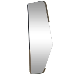 Καθρέπτης Τοίχου Irregular 552NOS2356 60x120cm Black-Gold Aberto Design Mdf,Μέταλλο