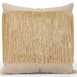 Μαξιλάρι Διακοσμητικό (Με Γέμιση) Venus 210FLF1101 Gold Aberto Design 50Χ50 50x50cm Βελούδο