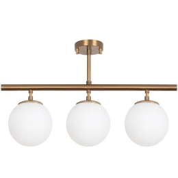 Φωτιστικό Οροφής - Ράγα Atmaca 942FLG1113 60x15x40cm 3xE27 15W Gold Opviq