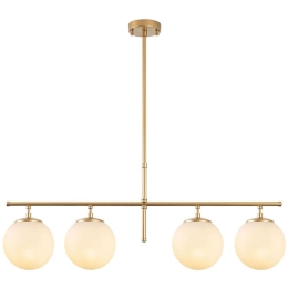 Φωτιστικό Οροφής - Ράγα Roe 942FLG1235 81x15x36/76cm 4xE14 40W Gold Opviq