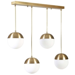 Φωτιστικό Οροφής - Ράγα 941RTN1225 65x70cm 4xE27 60W Gold-White Opviq