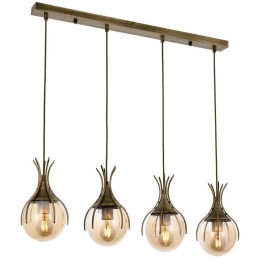 Φωτιστικό Οροφής - Ράγα 683AVN1203 70x13x80cm 4xE27 6W Gold Opviq