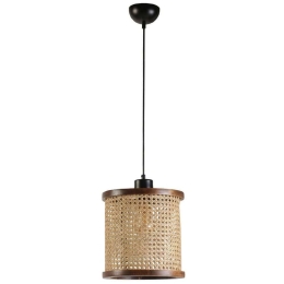 Φωτιστικό Οροφής Gizem 941RTN1454 Φ25x70cm 1xE27 60W Walnut-Natural Opviq