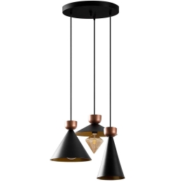 Φωτιστικό Οροφής Dodo 584TTM1334 67x67x141cm 3xE27 40W Black Opviq