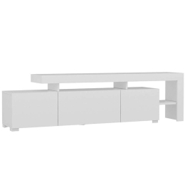 Έπιπλο Τηλεόρασης Με Φως Led Beliz 382NRC1114 192x37x53cm White