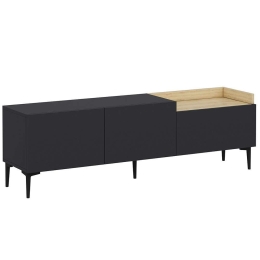 Έπιπλο Τηλεόρασης Mia 382NRC1122 160x37x48cm Anthracite