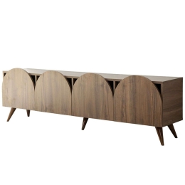Έπιπλο Τηλεόρασης Mesta 552NOS2430 180x35x50cm Walnut