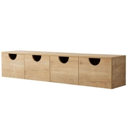 Έπιπλο Τηλεόρασης Επιτοίχιο Four Seasons 552NOS2435 180x35x35cm Oak
